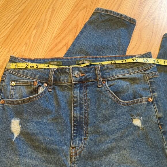 Wild Fable Distressed Highest Rise Medium Wash Skinny Jeans Size 10 26X28 - Picture 4 of 8